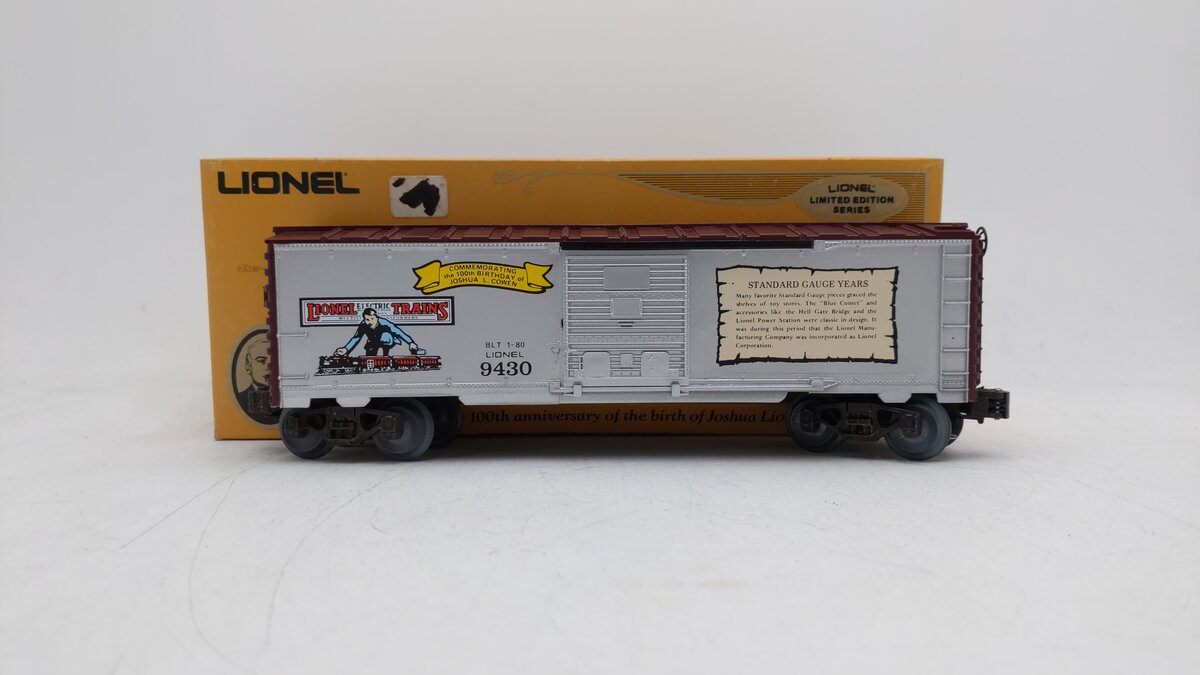 Lionel 6-9430 O Gauge Joshua Lionel Cowen The Standard Gauge Years Boxcar EX/Box