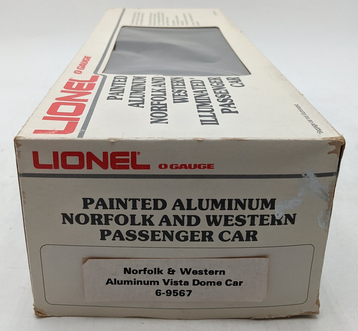 Lionel 6-9567 O Gauge Norfolk & Western Aluminum Vista Dome Car #582 EX/Box