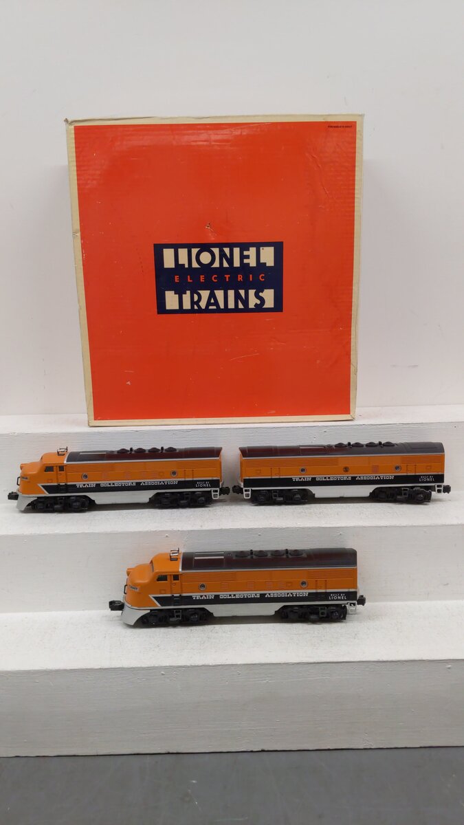Lionel 6-11737 O Gauge TCA 40th Anniversary F3 ABA Diesel Locomotive Set EX/Box