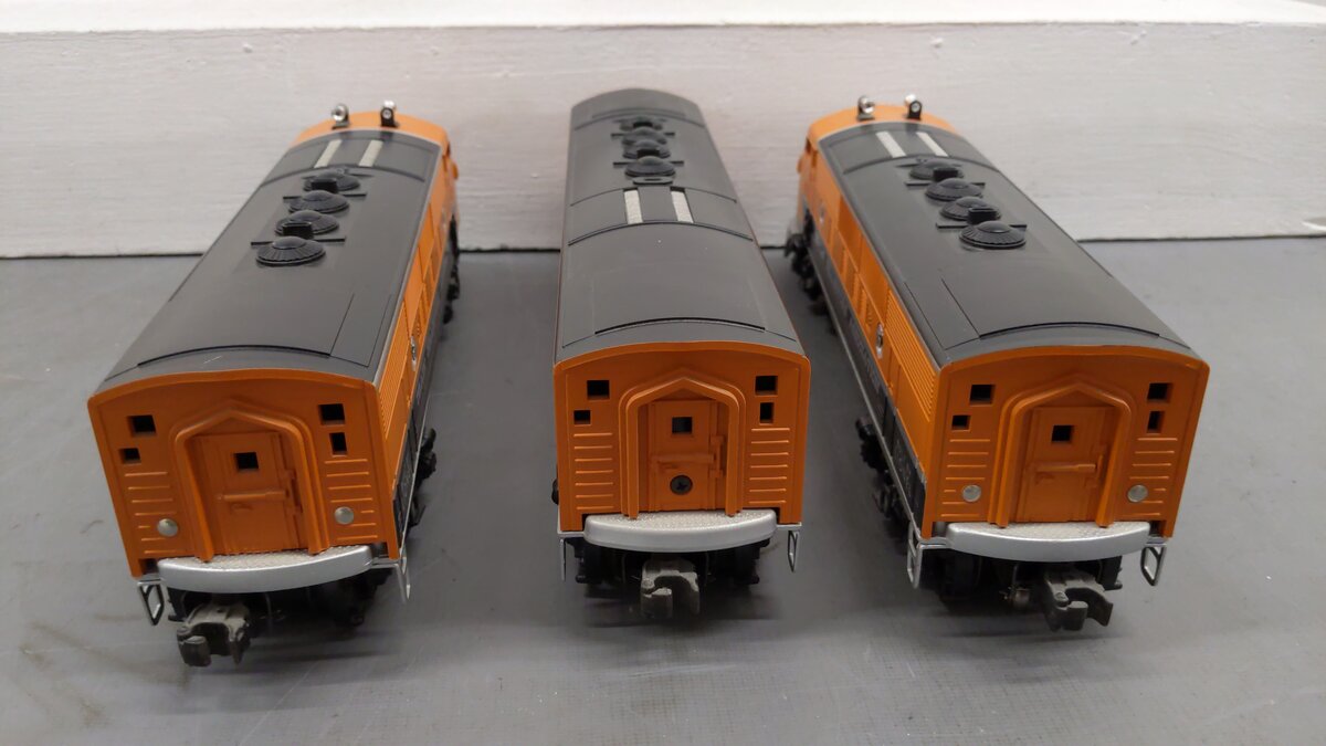 Lionel 6-11737 O Gauge TCA 40th Anniversary F3 ABA Diesel Locomotive Set EX/Box