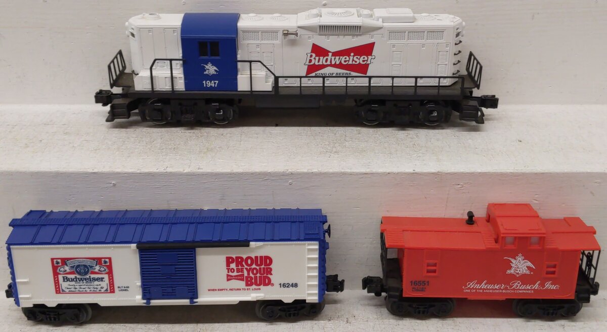 Lionel 6-11810 O Gauge Anheuser Busch Promotional Diesel Freight Train Set EX/Box