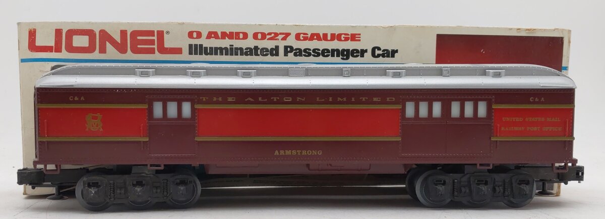 Lionel 6-9554 O Gauge Chicago & Alton "Armstrong" Baggage Car EX/Box