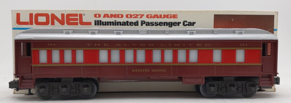 Lionel 6-9557 O Gauge Chicago & Alton "Webster Groves" Passenger Car EX/Box