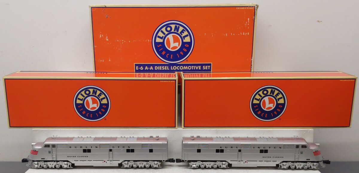 Lionel 6-14547 Burlington E-5 AA Diesel Locomotive Set EX/Box