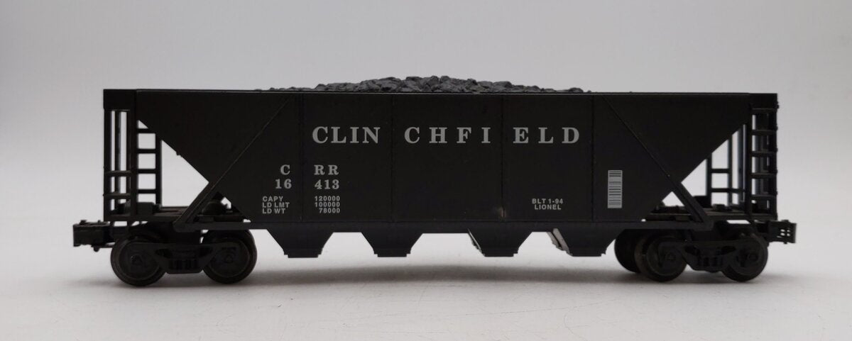 Lionel 6-16413 O Gauge Clinchfield 4-Bay Hopper with Coal Load LN/Box