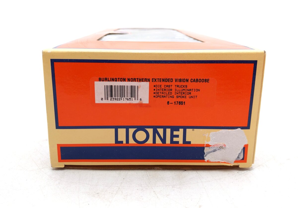 Lionel 6-17651 O Burlington Northern Extended Vision Caboose #10531 LN/Box