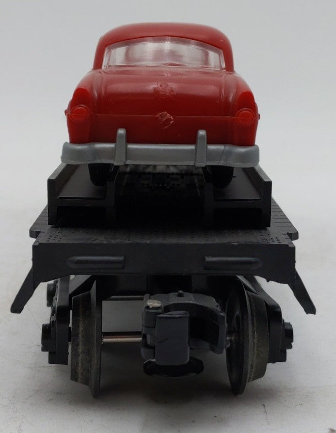 Lionel 6-16941 Atchison, Topeka & Santa Fe Flatcar with Two Vehicles EX