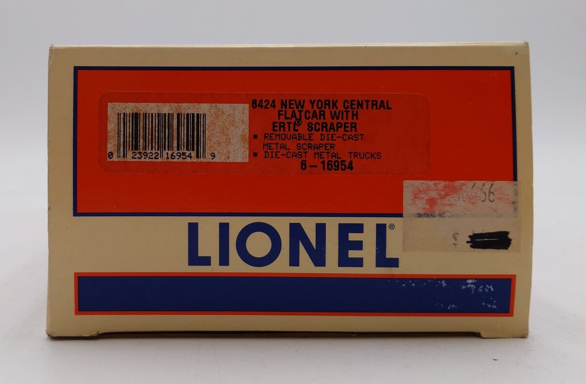Lionel 6-16954 O Gauge New York Central Flatcar #6424 VG/Box