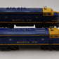 Lionel 6-18117 O Gauge Santa Fe Blue/Yellow F3 AA Diesel Set EX/Box