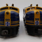 Lionel 6-18117 O Gauge Santa Fe Blue/Yellow F3 AA Diesel Set EX/Box