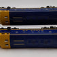 Lionel 6-18117 O Gauge Santa Fe Blue/Yellow F3 AA Diesel Set EX/Box