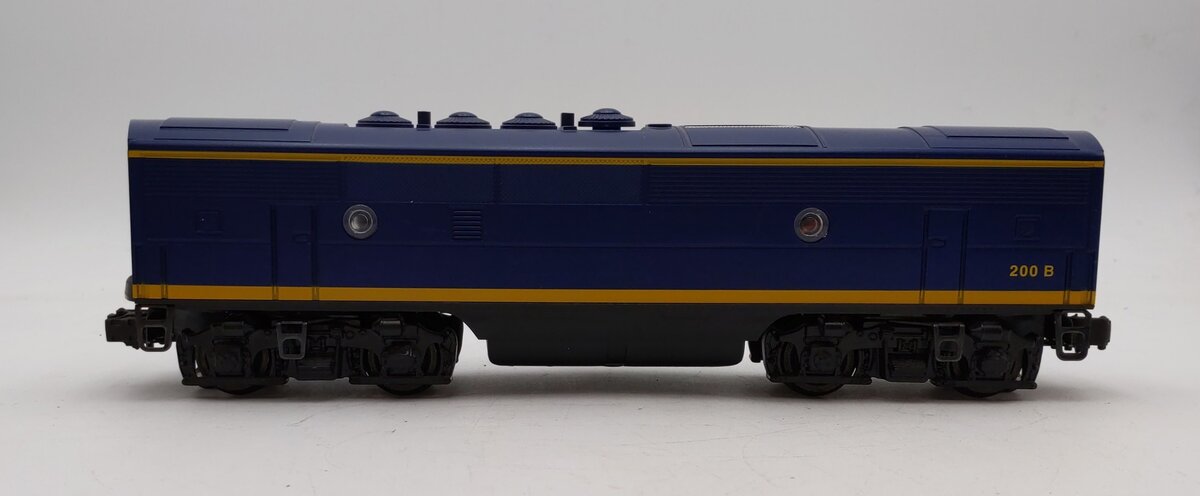 Lionel 6-18122 O Santa Fe F3 Blue/Yellow Non-Powered Diesel B-Unit #200B w/RS II LN/Box