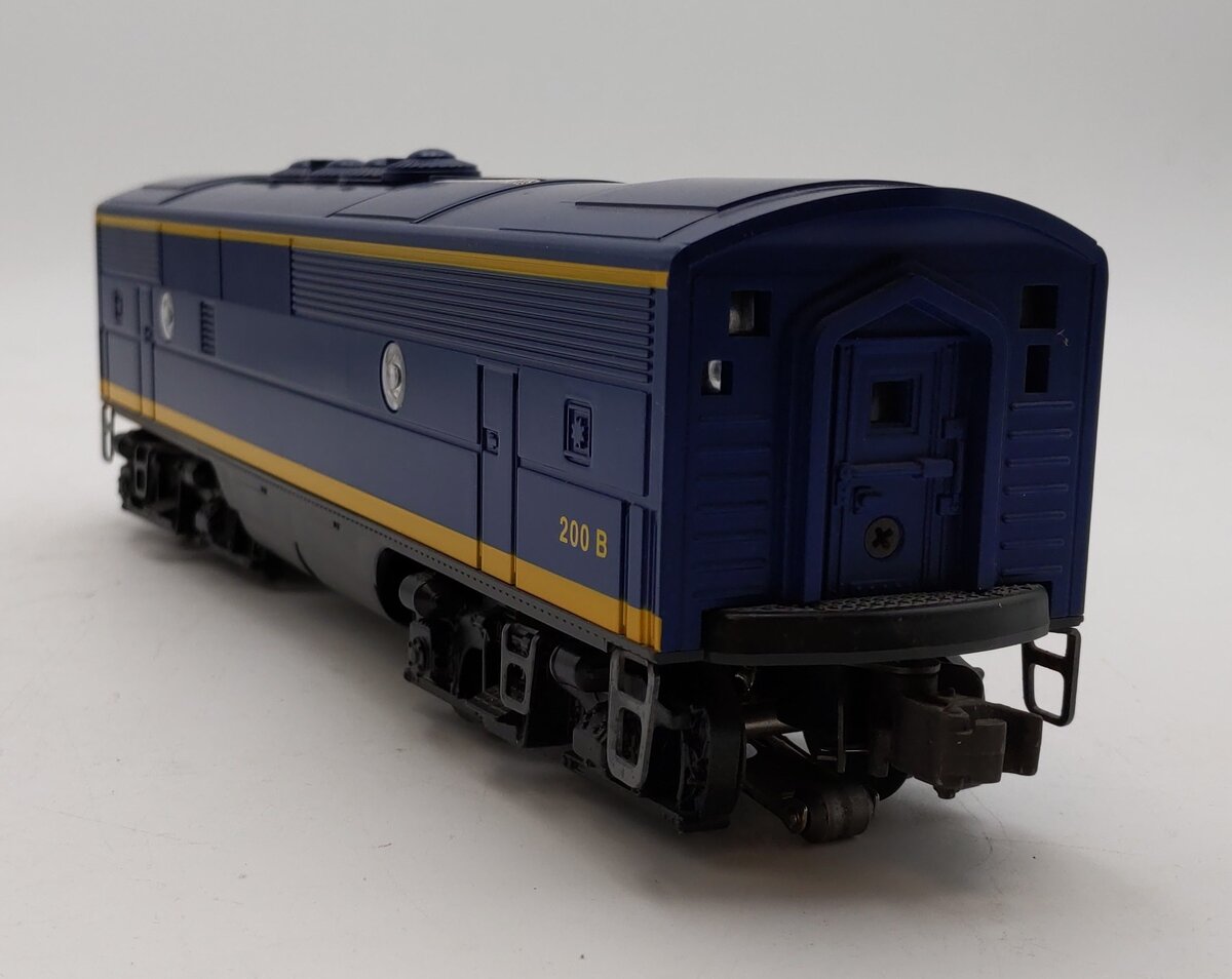 Lionel 6-18122 O Santa Fe F3 Blue/Yellow Non-Powered Diesel B-Unit #200B w/RS II LN/Box