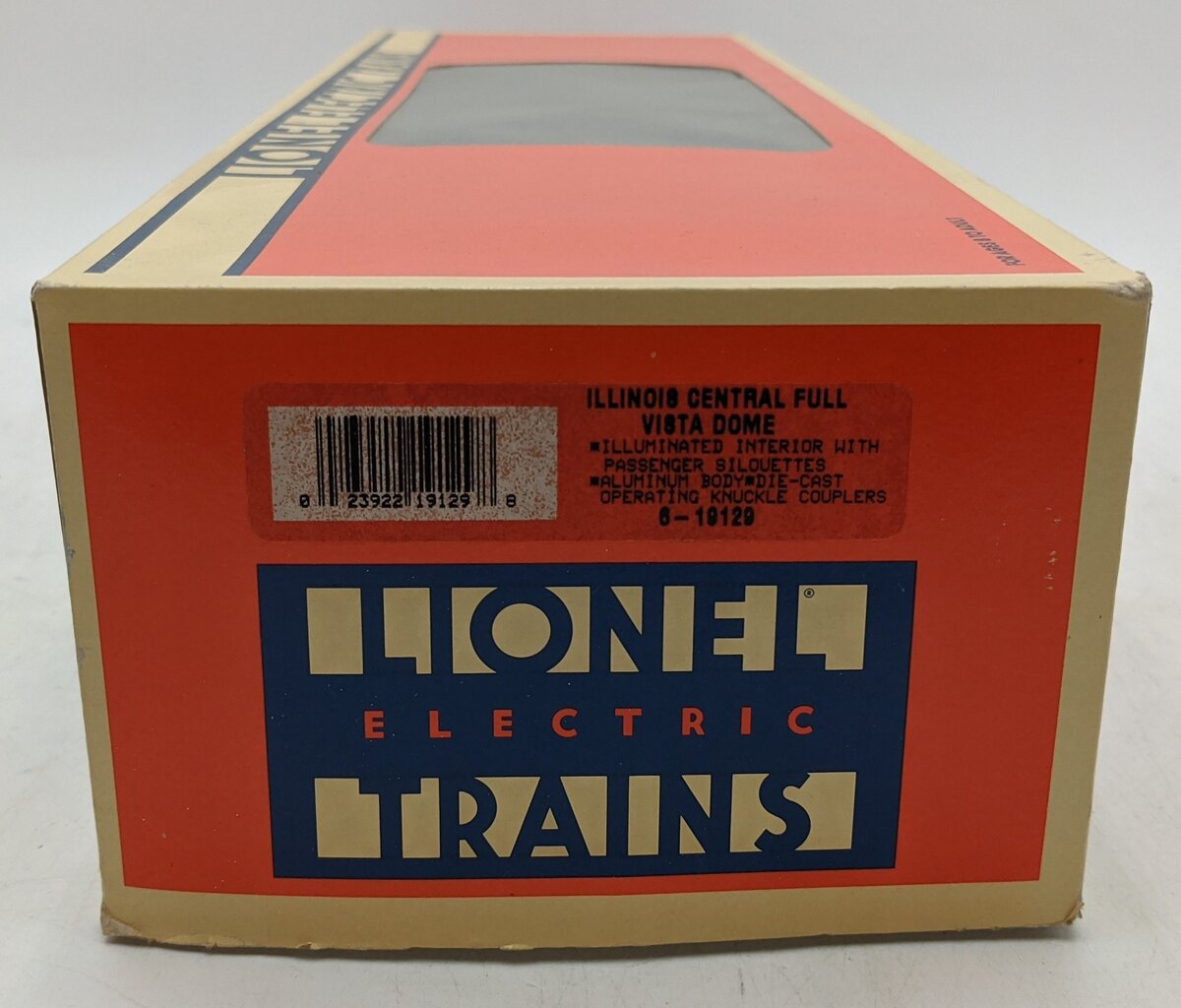Lionel 6-19129 O Gauge Illinois Central Full Vista Dome Car #9129 LN/Box