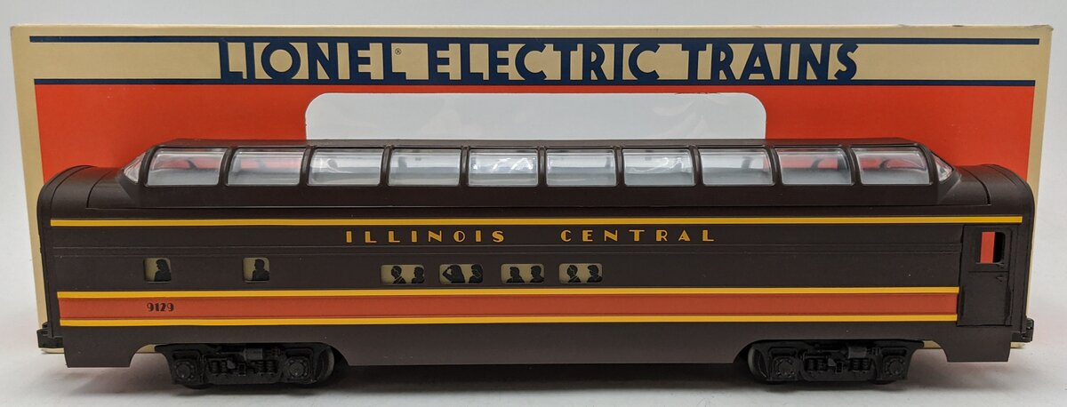 Lionel 6-19129 O Gauge Illinois Central Full Vista Dome Car #9129 LN/Box