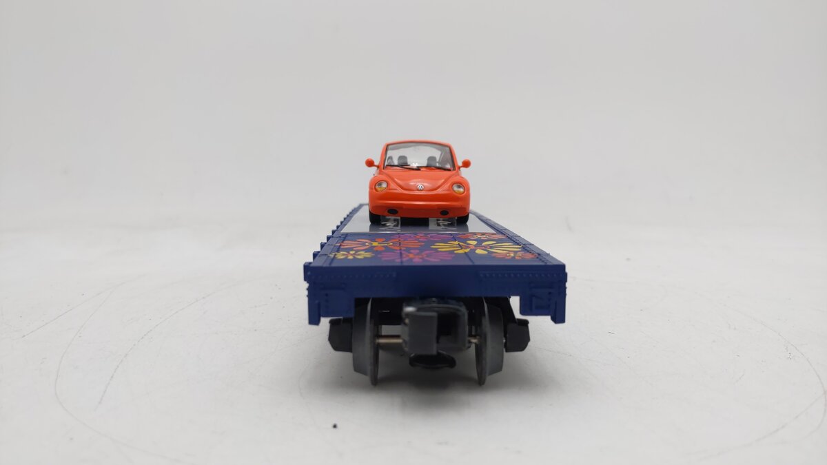 Lionel 6-19444 O Gauge Peace Auto Sales Flatcar with Volkswagen Bug EX/Box