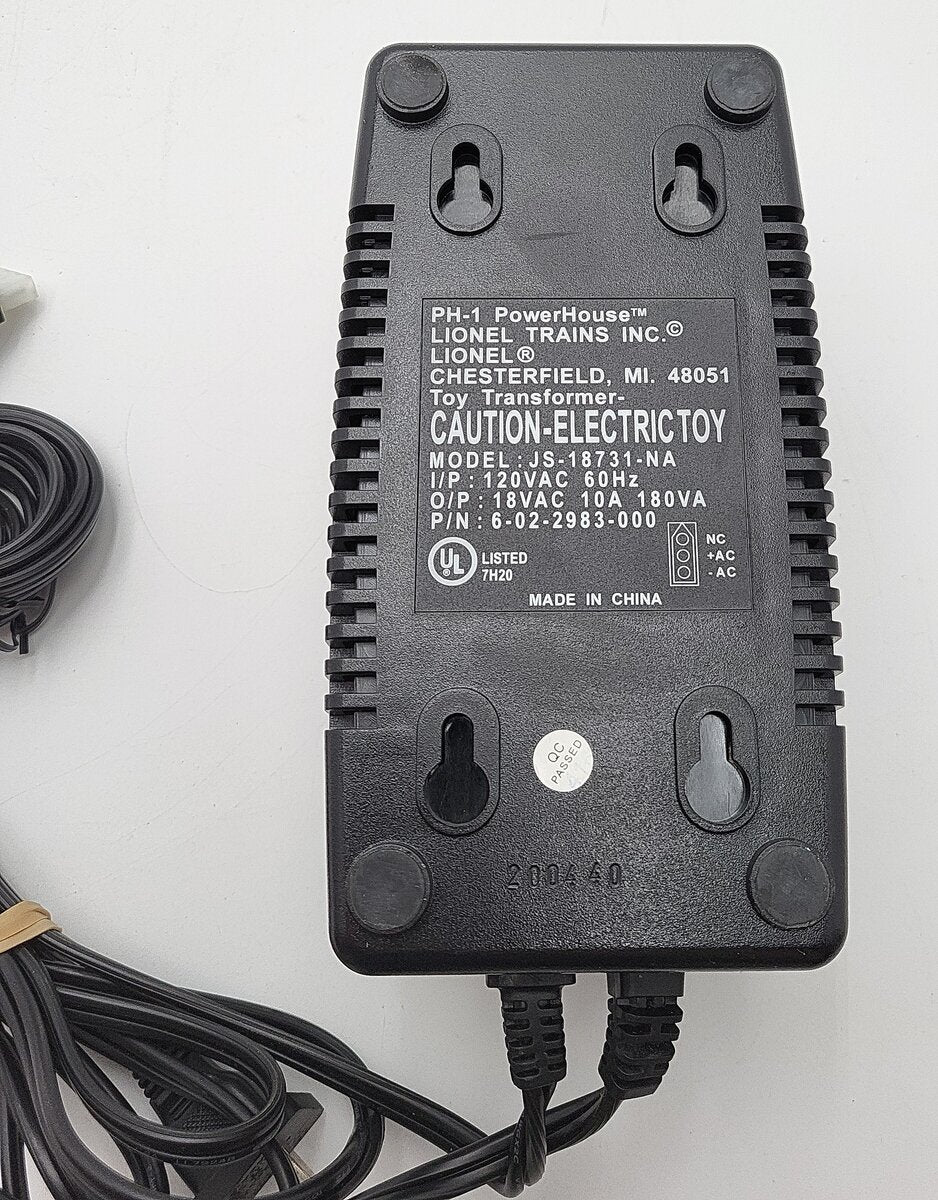 Lionel 6-22983 O 180 Watt Powerhouse Power Supply LN