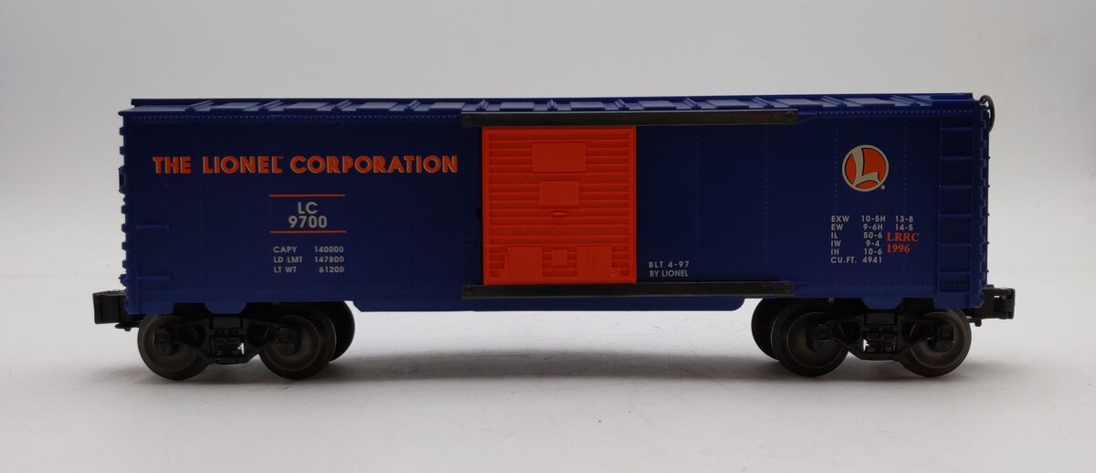 Lionel 6-19953 O Gauge LRRC Orange & Blue Lionel Boxcar #6464-97 LN/Box