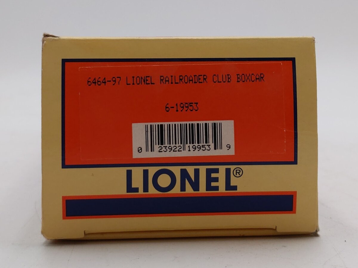 Lionel 6-19953 O Gauge LRRC Orange & Blue Lionel Boxcar #6464-97 LN/Box