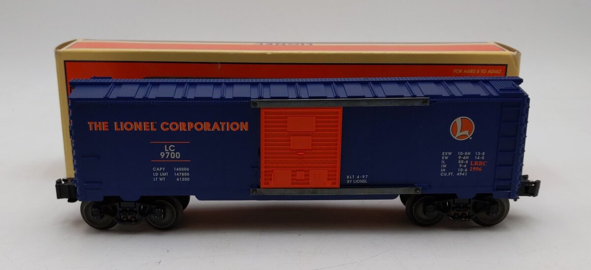 Lionel 6-19953 O Gauge LRRC Orange & Blue Lionel Boxcar #6464-97 LN/Box
