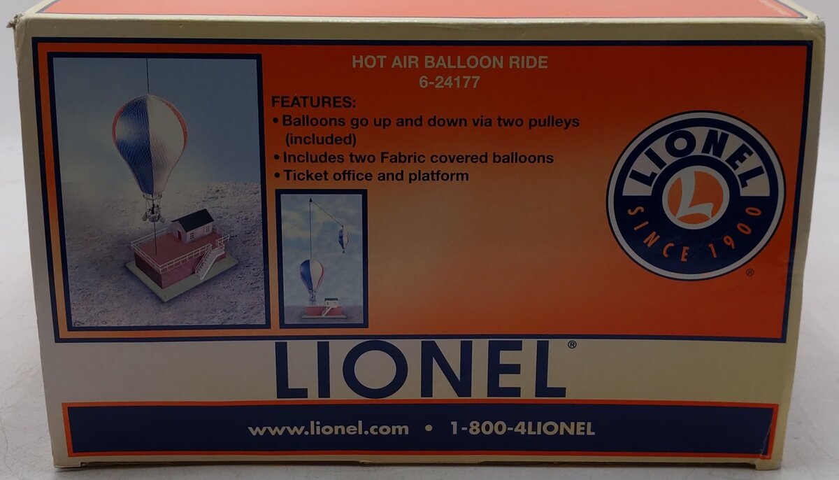 Lionel 6-24177 O Gauge Hot Air Balloon Ride EX/Box