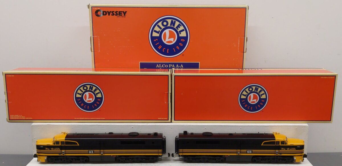Lionel 6-24500 O D&RG Alco AA Diesel Locomotive Set #601 EX/Box