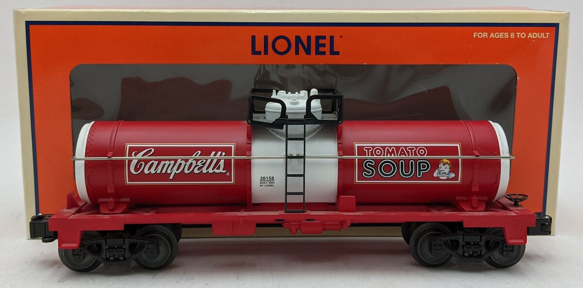 Lionel 6-26158 O Campbell's Soup Tank Car LN/Box