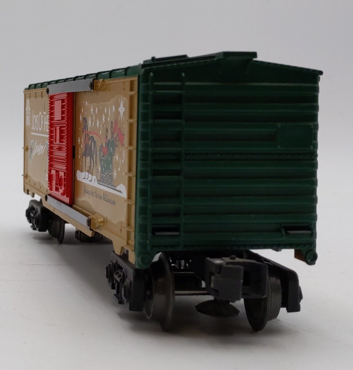 Lionel 6-26718 O Christmas Railsounds Boxcar EX/Box