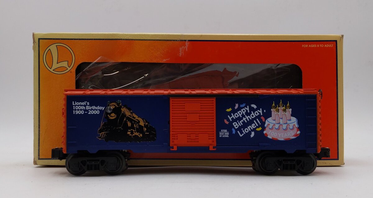 Lionel 6-26736 O Lighted Lionel 100th Birthday Boxcar LN/Box