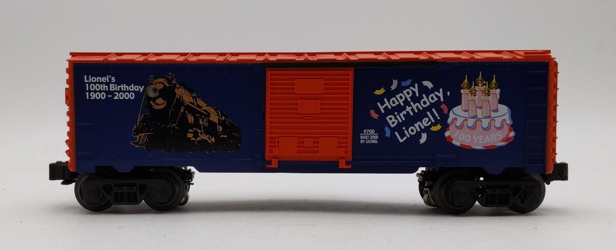 Lionel 6-26736 O Lighted Lionel 100th Birthday Boxcar LN/Box