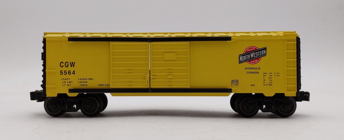 Lionel 6-36732 O Gauge Chicago & North Western Operating Jumping Hobo Car #5564 EX/Box
