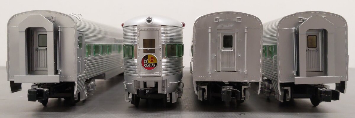 Lionel 6-29144 O Gauge Santa Fe 4-Car Aluminum Passenger Set VG/Box