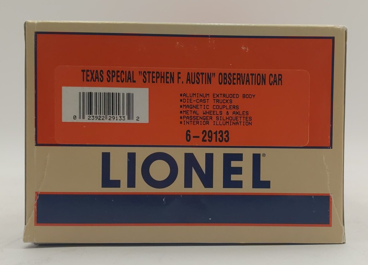 Lionel 6-29133 O Gauge Texas Special 