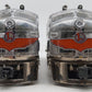Lionel 6-38150 O Gauge Platinum Ghost F3 AA Diesel Locomotive Set #1900 & #2000 VG