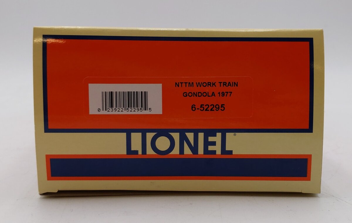 Lionel 6-52295 O Gauge National Toy Train Museum Work Train Gondola #1977 LN/Box