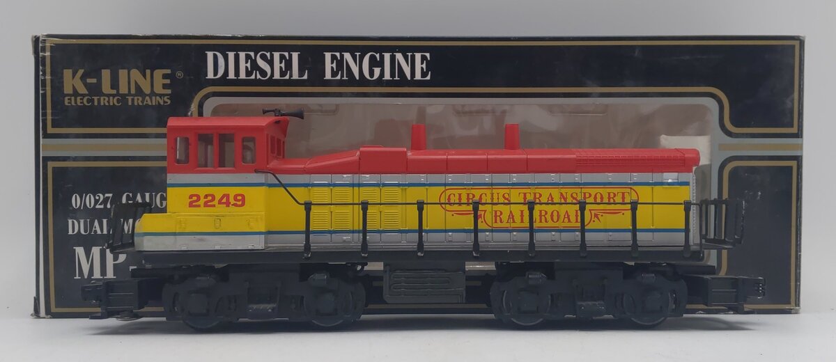 K-Line K2249 O Circus Transport Railway MP-15 Diesel Locomotive #2249 EX/Box