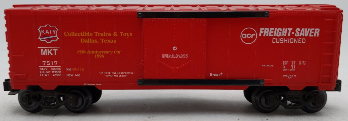 K-Line K7517 O Gauge Katy/MKT Classic Boxcar EX