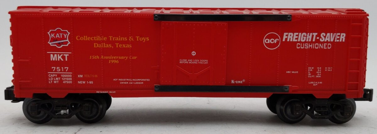 K-Line K7517 O Gauge Katy/MKT Classic Boxcar EX