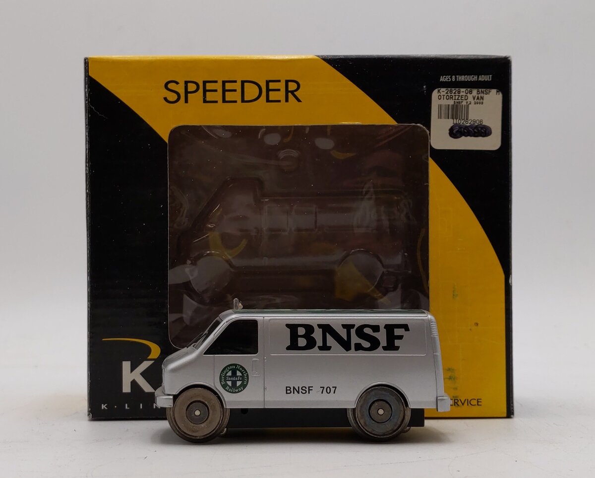 K-Line k2629-06 Burlington Northern Santa Fe Motorized Railroad Van EX/Box