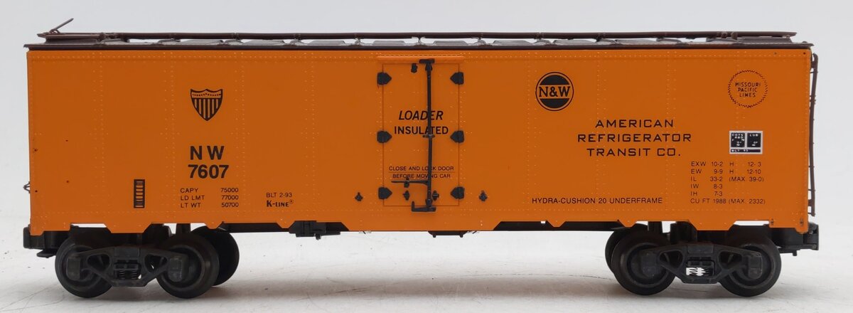 K-Line K7607 O Norfolk & Western Classic Reefer Car VG/Box