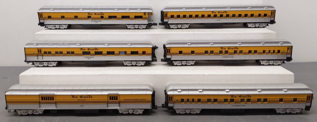 K-Line K44211 O Rio Grande Railroad 18" Heavyweight Passenger Cars (Set of 6) EX/Box
