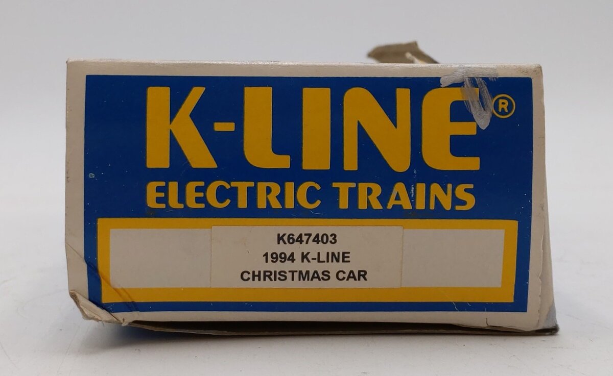 K-Line K647403 O Gauge 1994 Christmas Boxcar LN/Box