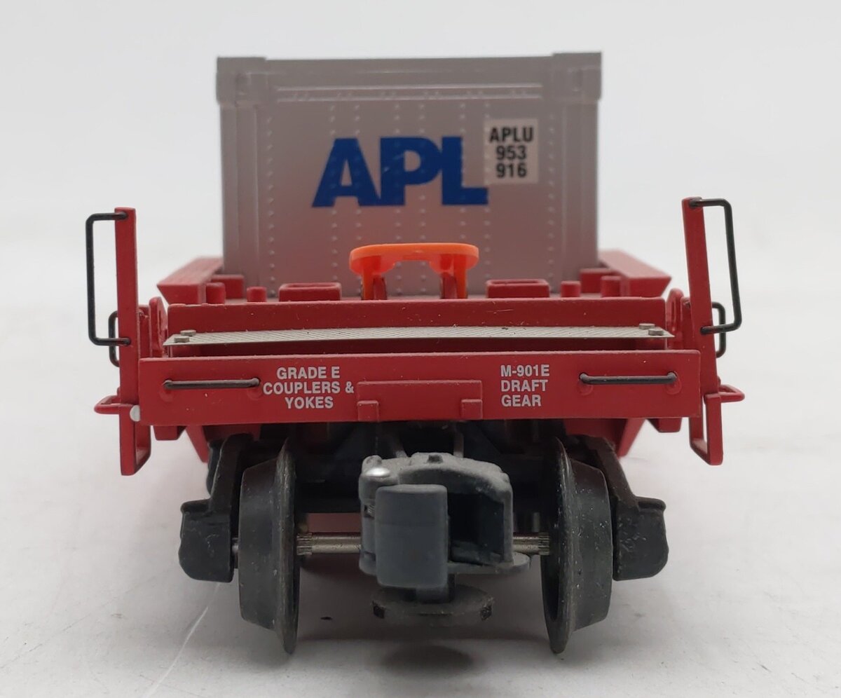K-Line K7765 O Gauge Southern Pacific Gunderson Flatcar w/Container EX