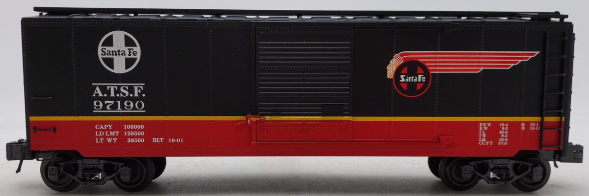 K-Line K761-1051 O Gauge Santa Fe Black Boxcar #97190 EX/Box