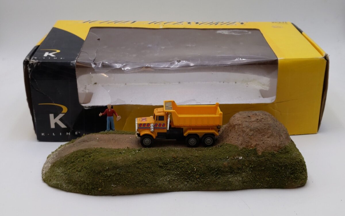 K-Line K42414 O Gauge Dump Truck Construction Scene EX/Box