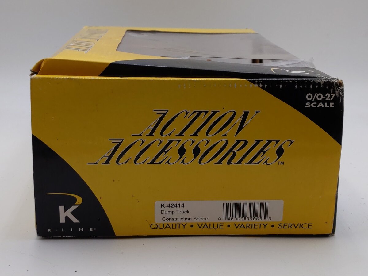 K-Line K42414 O Gauge Dump Truck Construction Scene EX/Box