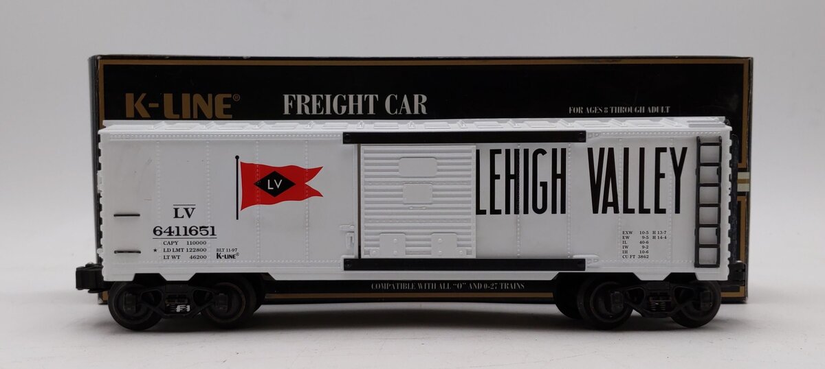 K-Line K641-1651 Lehigh Valley Boxcar LN/Box