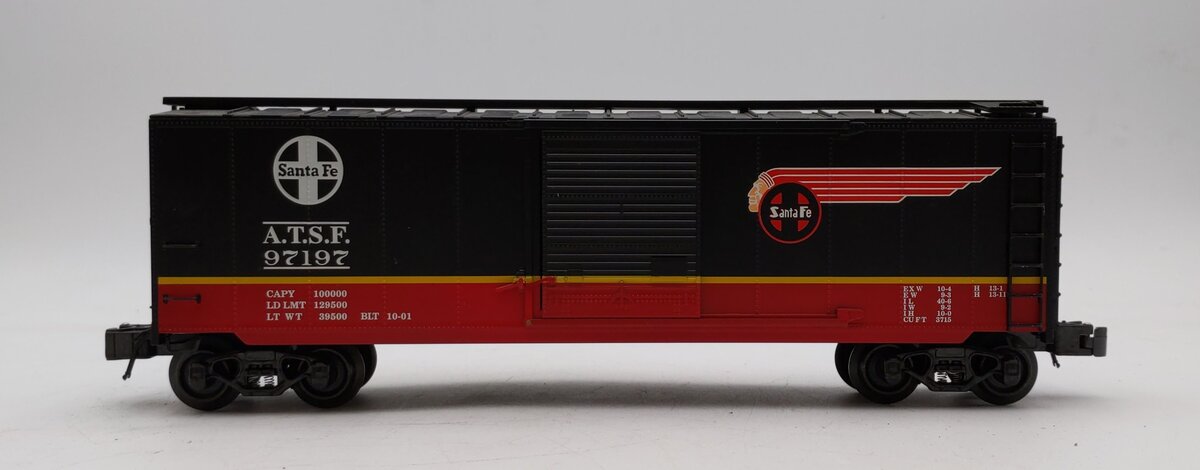 K-Line K761-1051 O Gauge Santa Fe Black Boxcar #97197 LN/Box