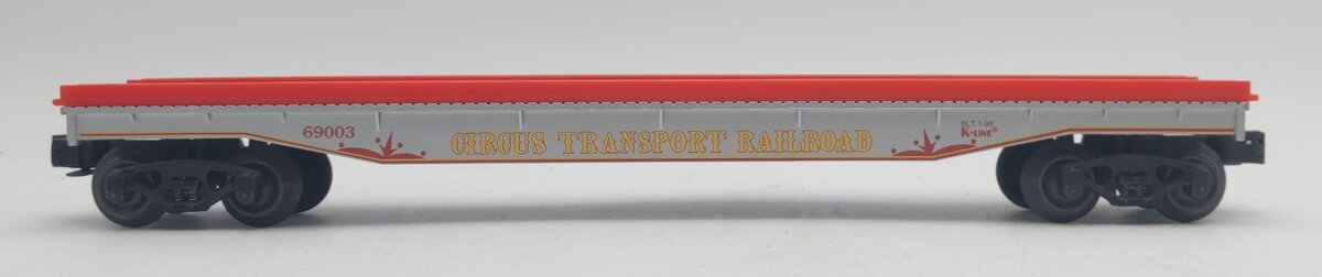 K-Line K-69003 O Gauge Circus Transport Railway Flatcar #69003 EX/Box