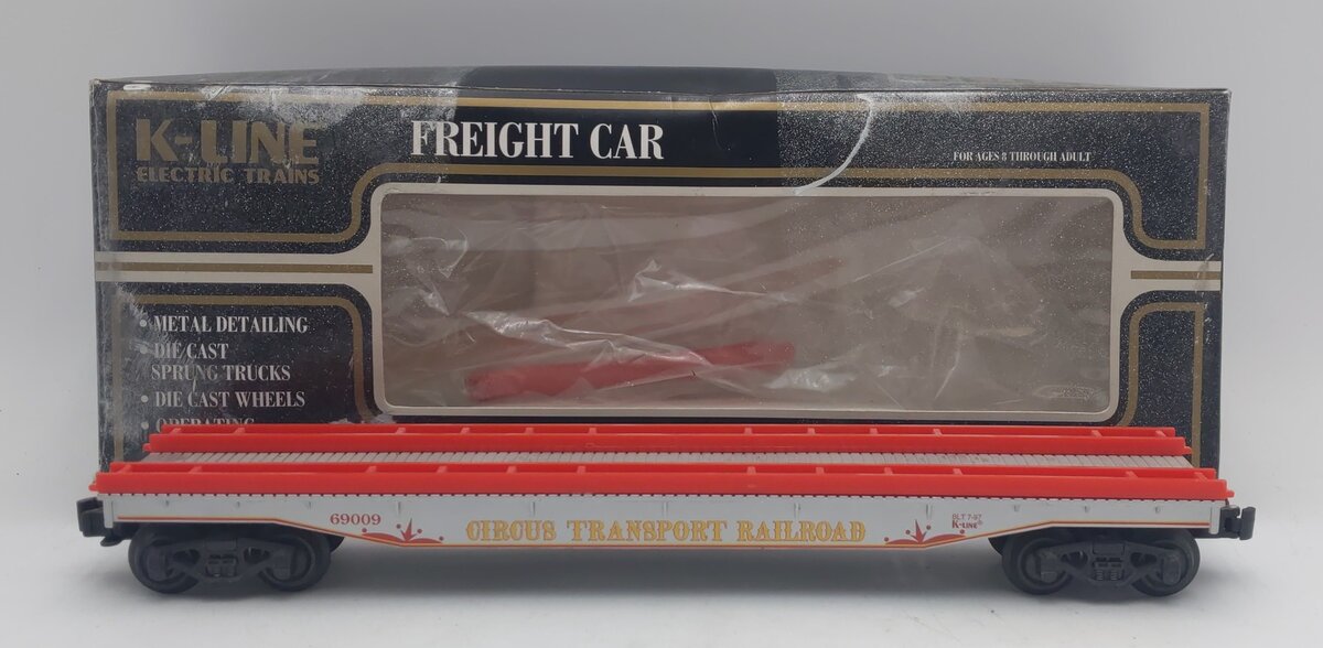 K-Line K-69009 Circus Flatcar w/o Wagons EX/Box